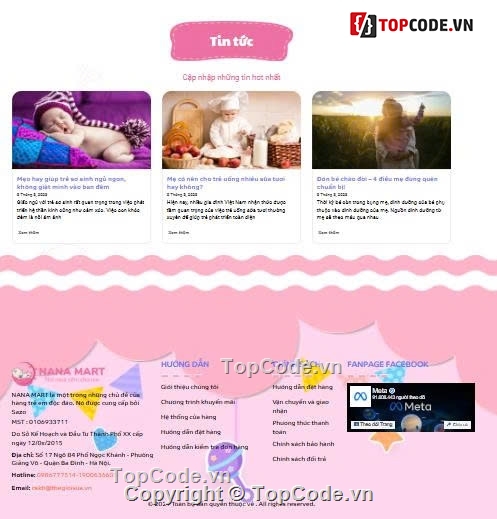 website siêu thị,code bán hàng mẹ và bé,shop mẹ và bé,bán hàng bỉm em bé,sản phẩm em bé,Sharecode website siêu thị mẹ và bé cực đẹp